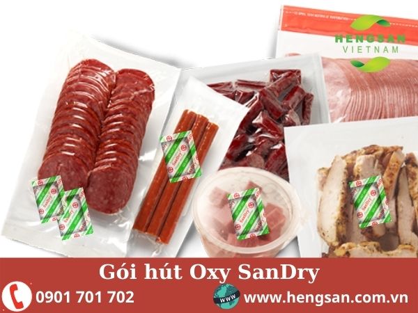 Gói hút oxy Sandry bảo quản lạp xưởng,xúc xích,.. - SanDry - Công Ty TNHH Hengsan Việt Nam